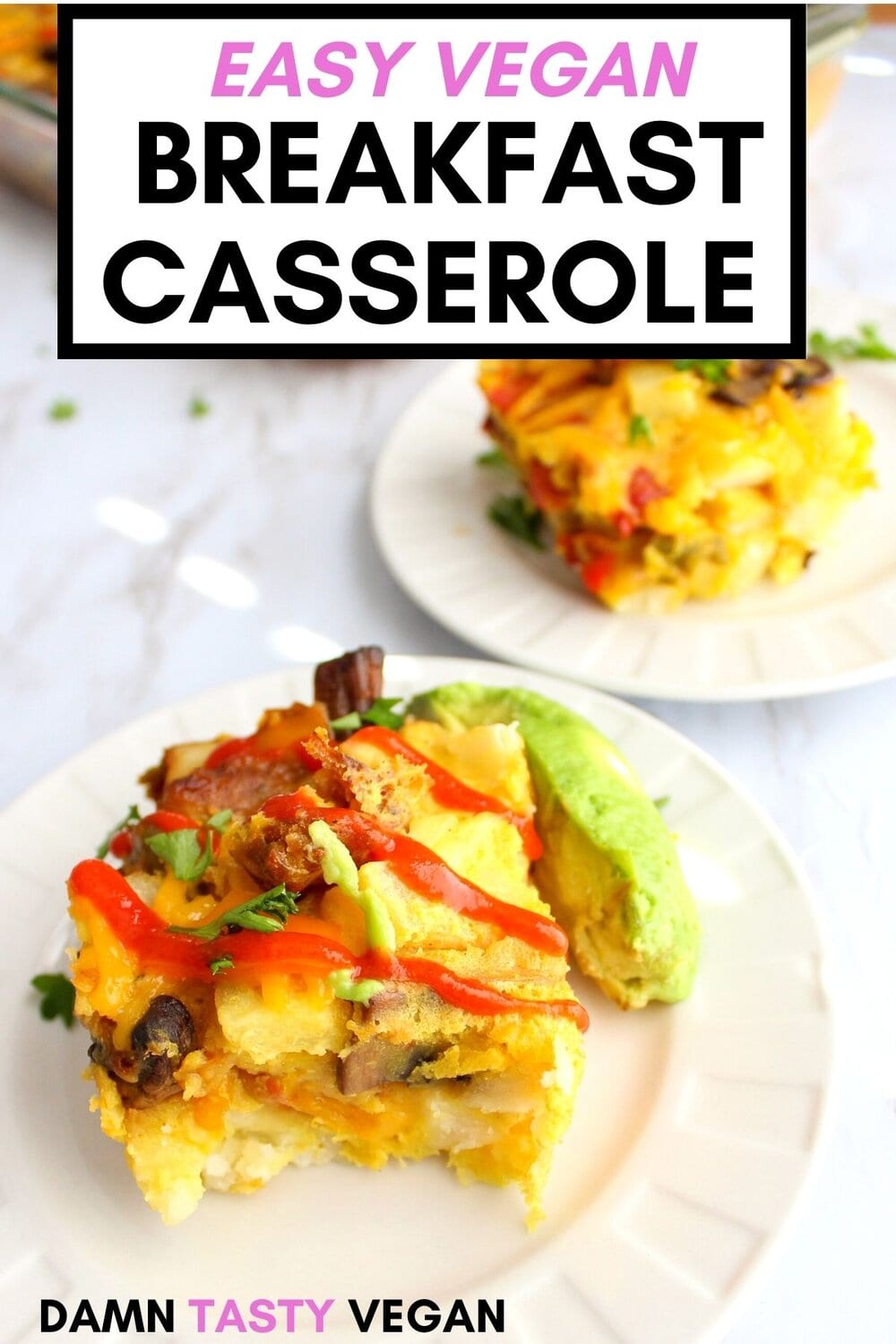Savory vegan breakfast casserole