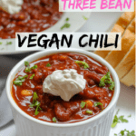 vegan three bean chili recipe