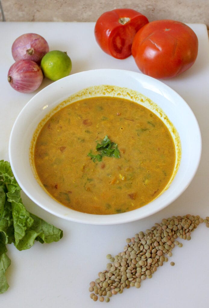 Creamy Curry Vegetable Lentil Soup