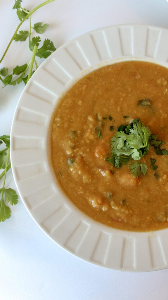 Slow Cooker Curry Red Lentil Soup
