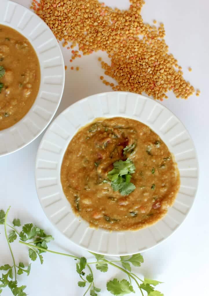 Slow Cooker Curry Red Lentil Soup