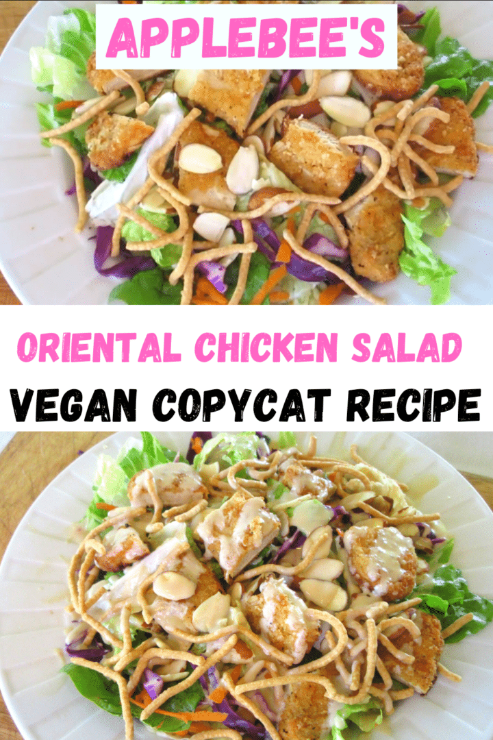 Applebee's Vegan Oriental Chicken Salad (copycat recipe) Damn Tasty Vegan
