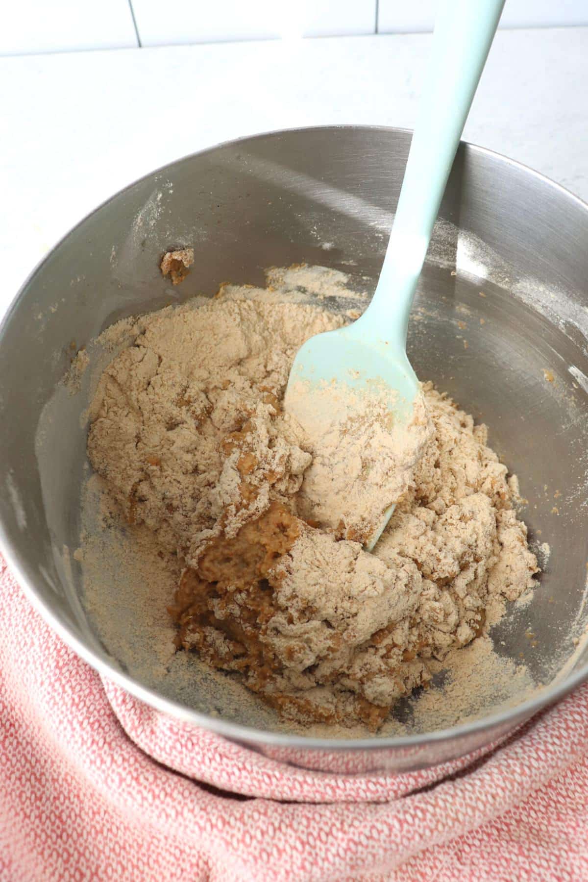 Seitan ingredients in a mixing bowl.