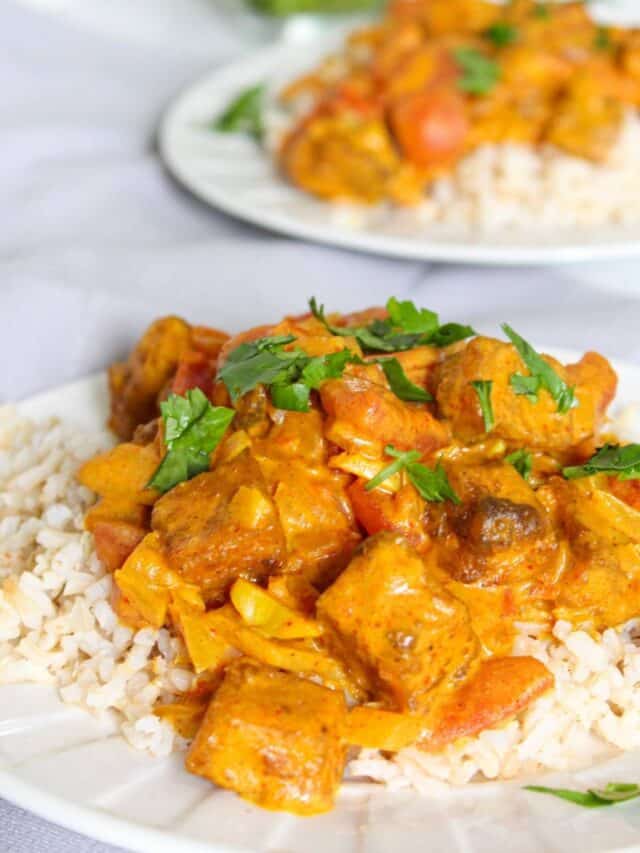 Tofu butter chicken - Damn Tasty Vegan