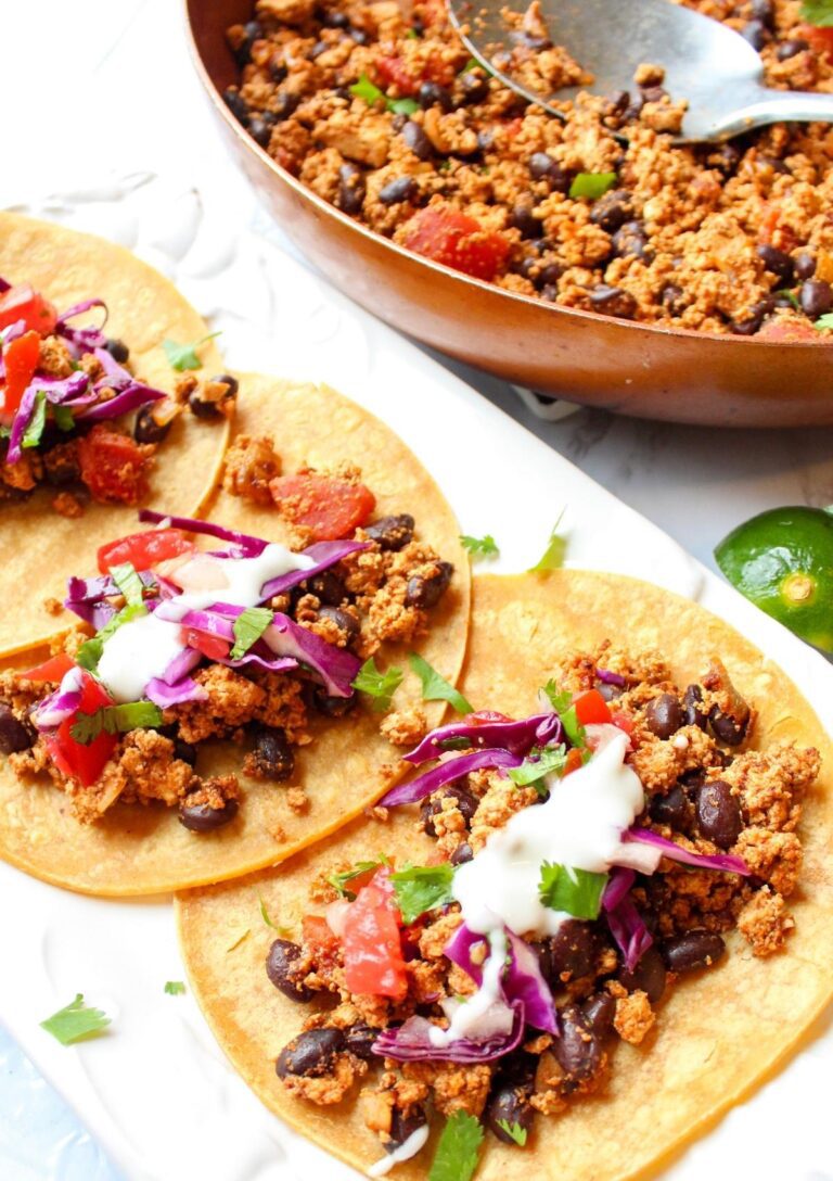 Vegan Tofu Taco Meat (super easy) - Damn Tasty Vegan