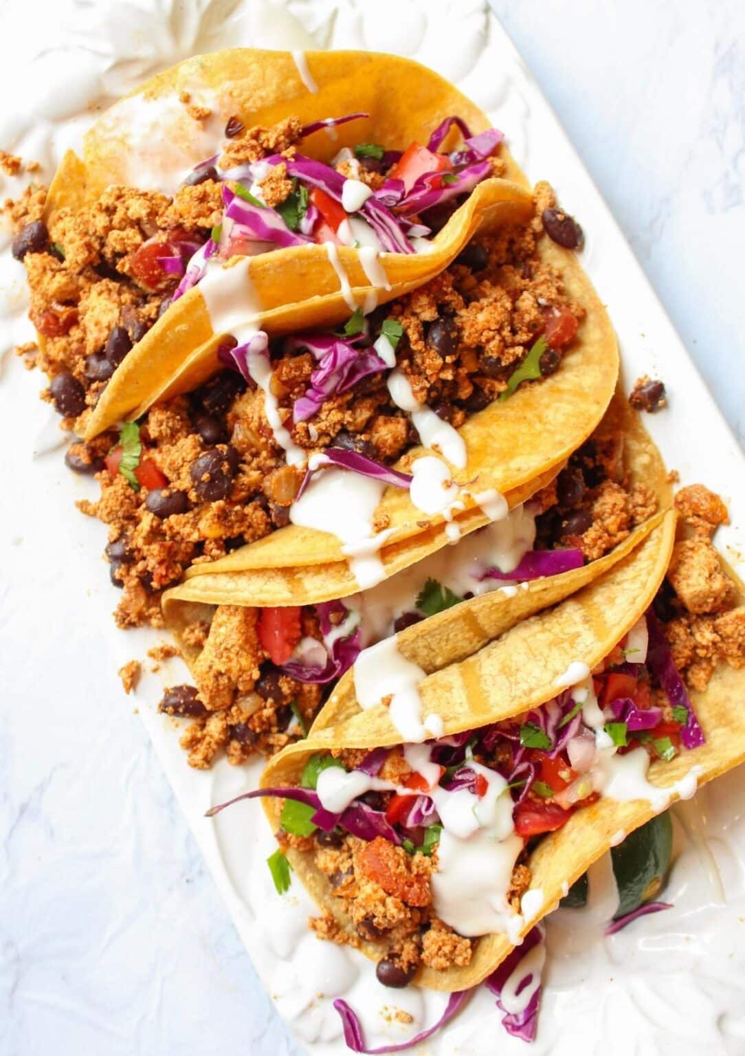 Vegan Tofu Taco Meat (super easy) Damn Tasty Vegan