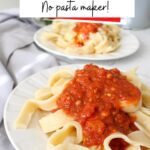 Homemade vegan pasta pinterest image