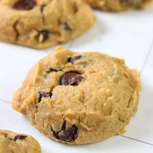 Close up of chickpea cookie