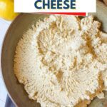 Pinterest image for vegan ricotta cheese