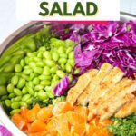 Pinterest image for rainbow salad