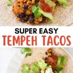 Pin image for tempeh tacos.