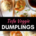 Pinterest image for vegan dumplings