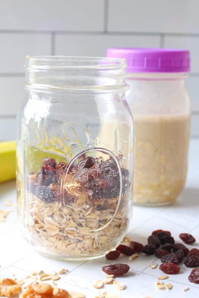 High Protein Overnight Oats - Damn Tasty Vegan