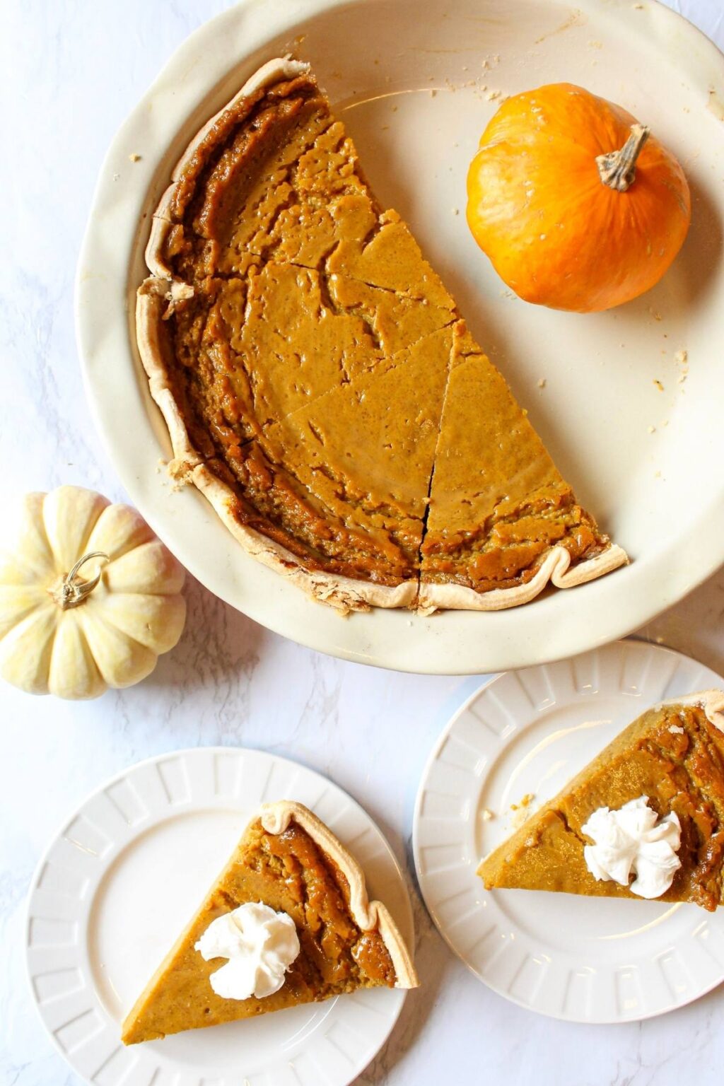 Easy vegan pumpkin pie - Damn Tasty Vegan