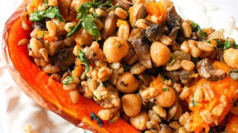 Stuffed butternut squash