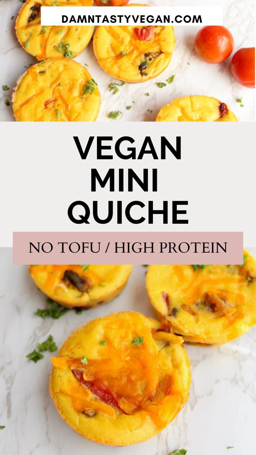The best vegan quiche (without tofu) - Damn Tasty Vegan