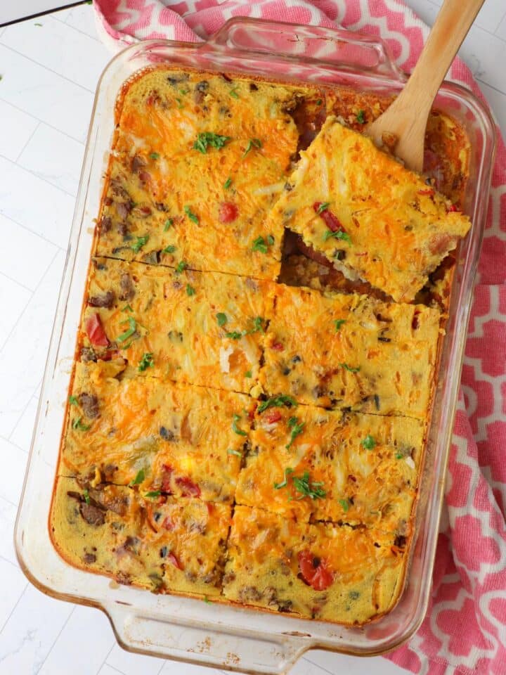Savory Vegan Breakfast Casserole (High Protein) - Damn Tasty Vegan