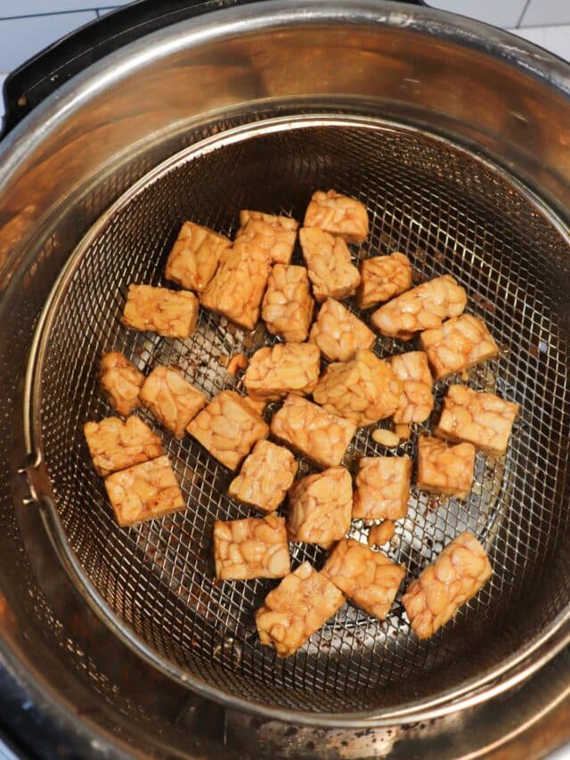 Crispy Marinated Air Fryer Tempeh Damn Tasty Vegan